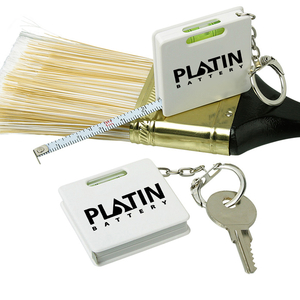 Square Shape Tape Measure Level Keychain