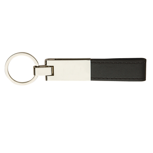 Leather & Silver Keyring