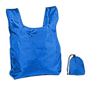 Nylon Foldable Tote With Drawstring Closure Pouch