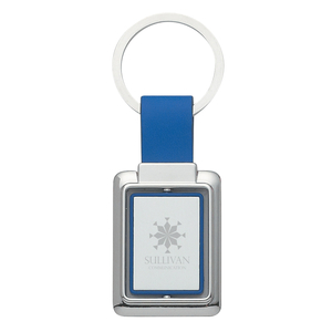 Rectangle Metal Spinning Keyring