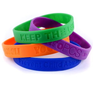Debossed Silicone Wrist Band