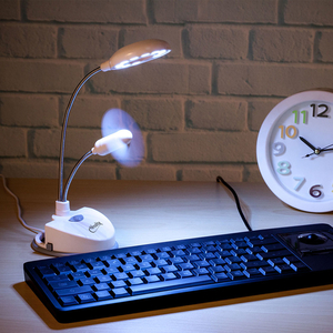 USB LED Table Lamp With Fan