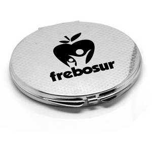 Round Shape Alloy Compact Makeup Mirror